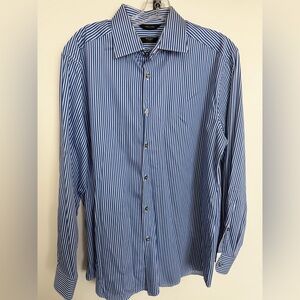 Paul Smith Navy and White Striped Shirt